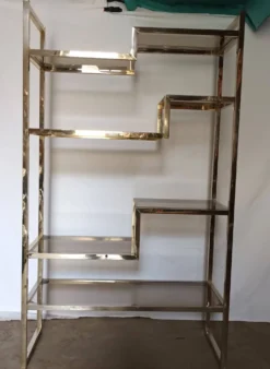 Etagere des années 70 attribuée a Willy Rizzo