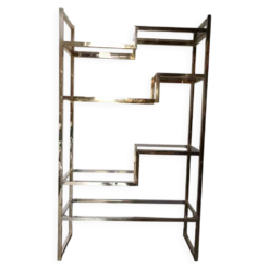 Etagere des années 70 attribuée a Willy Rizzo