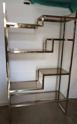 Etagere des années 70 attribuée a Willy Rizzo