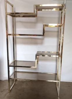 Etagere des années 70 attribuée a Willy Rizzo