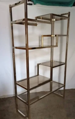 Etagere des années 70 attribuée a Willy Rizzo