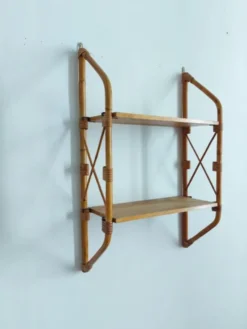Etagere en rotin vintage