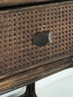 Etagere et commode en rotin