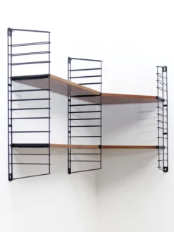 Etagere murale en coin Tomado en bois teck