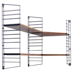 Etagere murale en coin Tomado en bois teck
