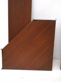 Etagere murale en coin Tomado en bois teck