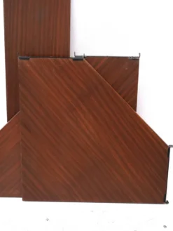 Etagere murale en coin Tomado en bois teck
