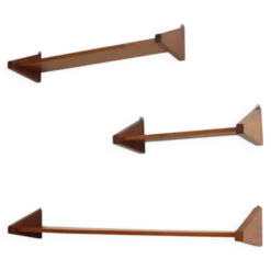 Etageres minimaliste en acajou 1960