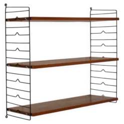 Etagere suedoise string en teck 1960