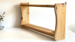 Etagere vintage bois brut