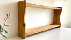 Etagere vintage bois brut