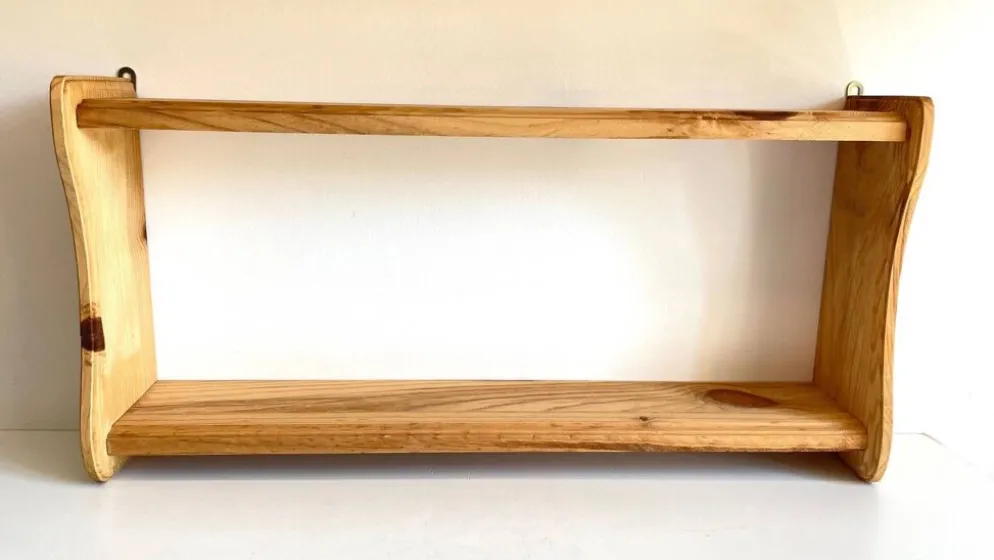 Etagere vintage bois brut