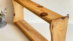 Etagere vintage bois brut