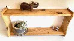 Etagere vintage bois brut