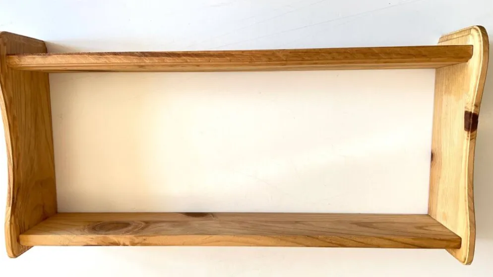 Etagere vintage bois brut
