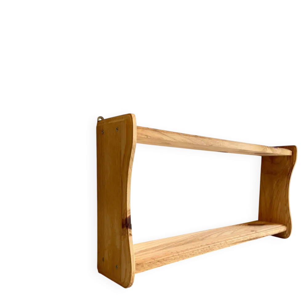 Etagere vintage bois brut
