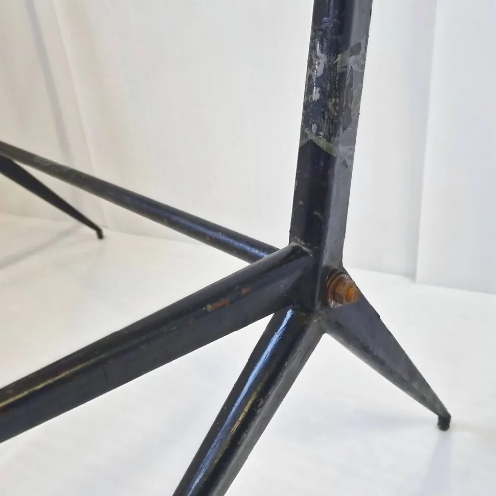 Etagere vintage 1950 pieds compas jean prouve maurice novarina buvette evia