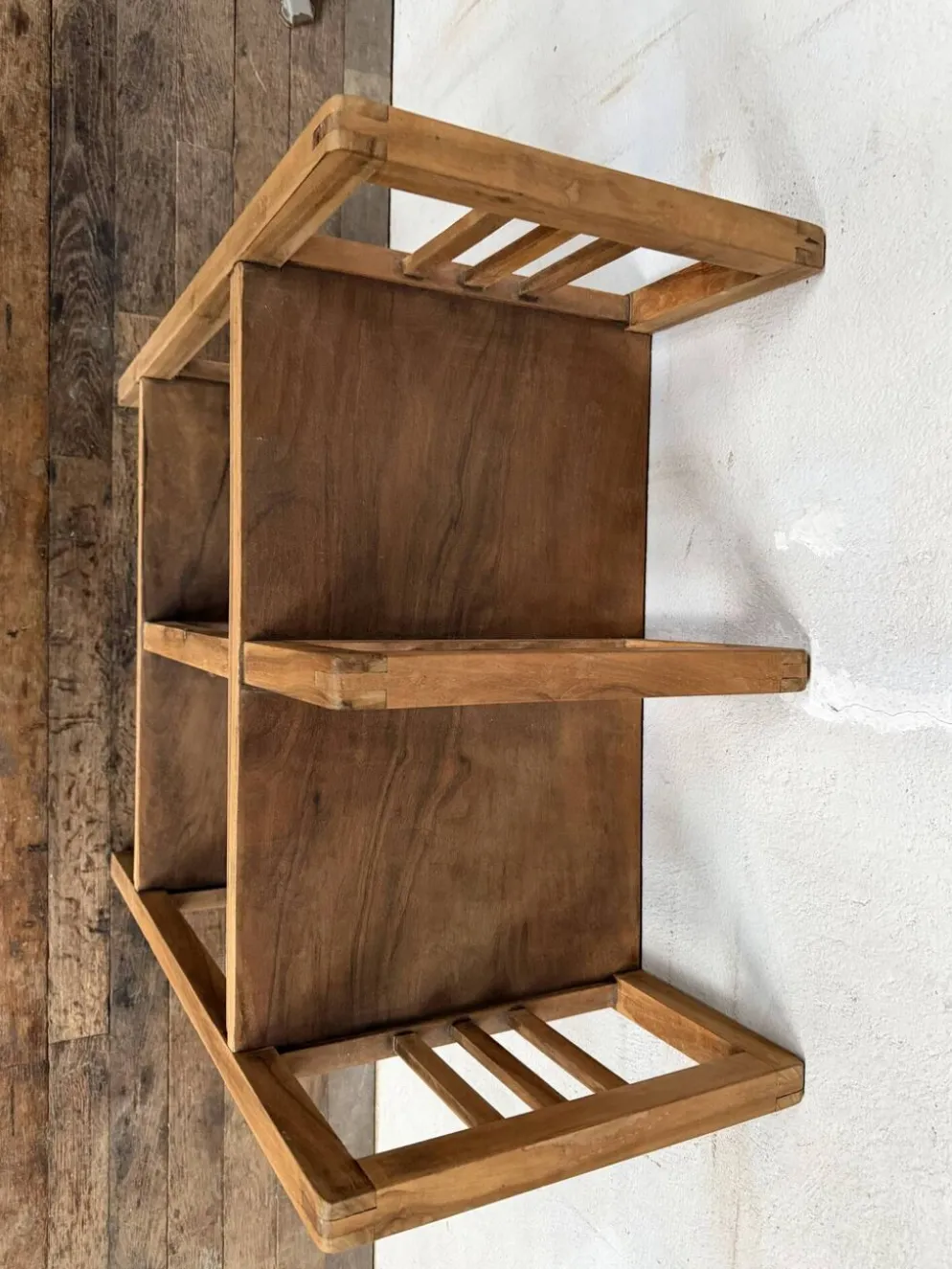 Etagère administrative bois brut 1930