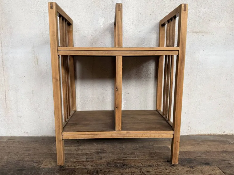 Etagère administrative bois brut 1930