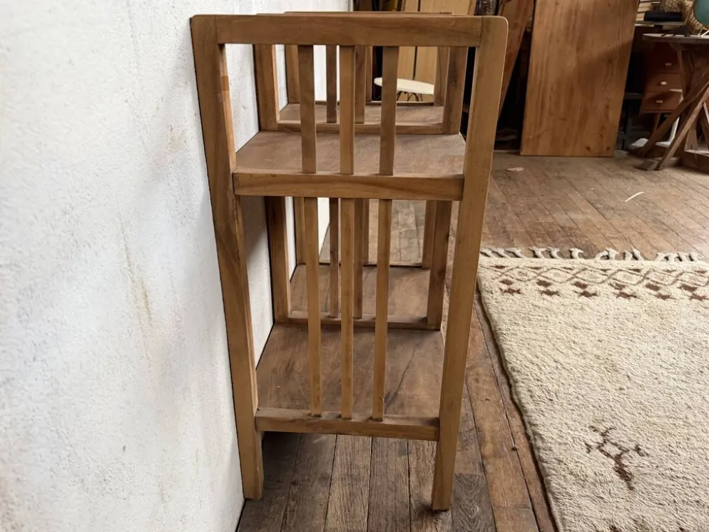 Etagère administrative bois brut 1930
