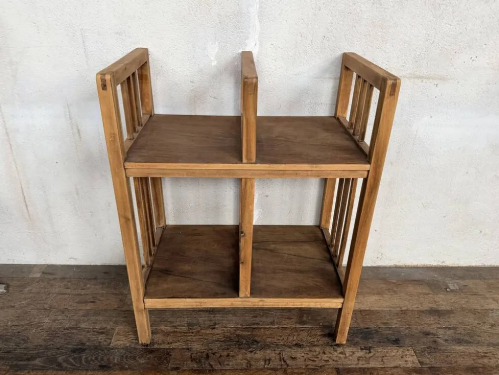 Etagère administrative bois brut 1930