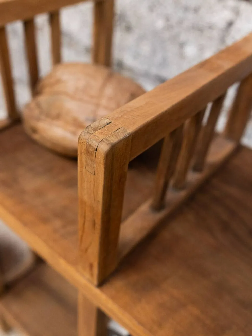 Etagère administrative bois brut 1930