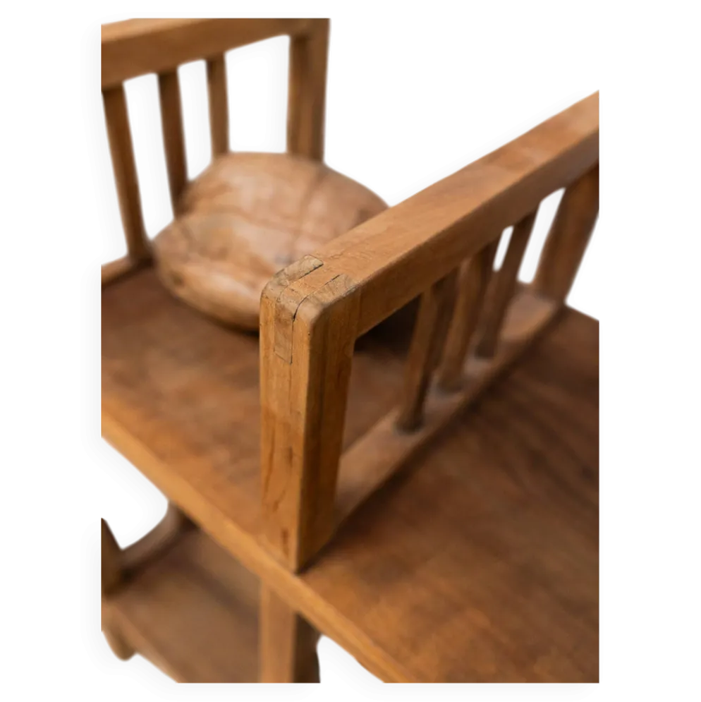 Etagère administrative bois brut 1930