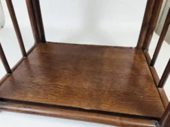 Etagère bambou verre fumé 1970