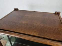 Etagère bambou verre fumé 1970