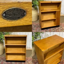 Etagère bibliothèque d'école en chêne double face