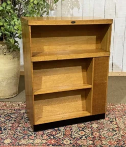 Etagère bibliothèque d'école en chêne double face