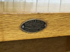 Etagère bibliothèque d'école en chêne double face