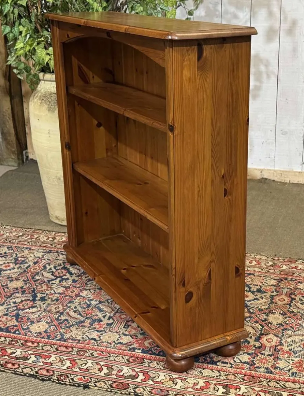 Etagère bibliothèque en sapin des années 1980