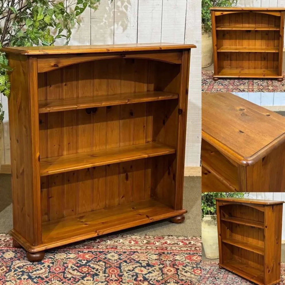 Etagère bibliothèque en sapin des années 1980