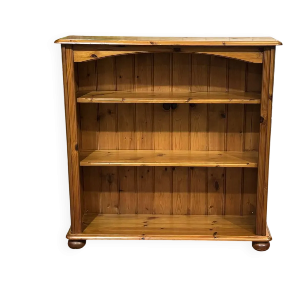 Etagère bibliothèque en sapin des années 1980