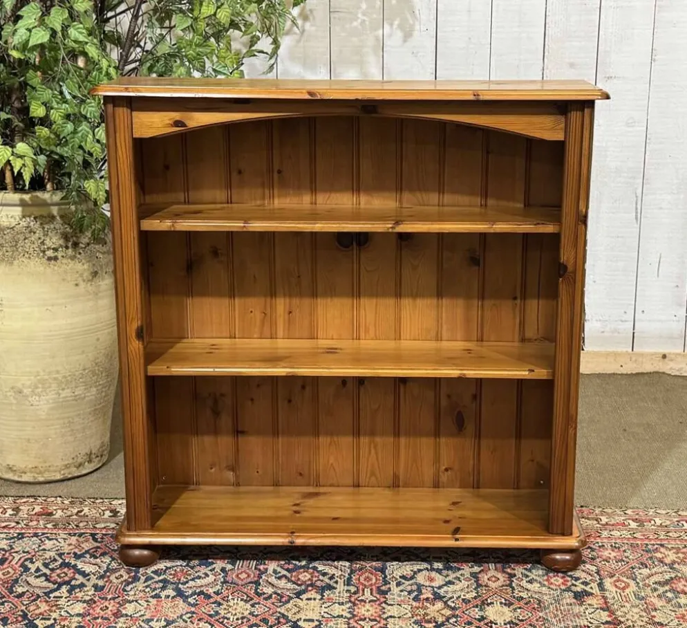 Etagère bibliothèque en sapin des années 1980
