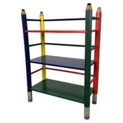 Etagère crayon style Pierre Sala pour enfants
