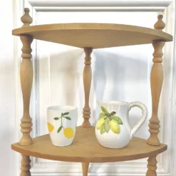 Etagère d'angle en bois brut