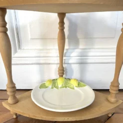 Etagère d'angle en bois brut