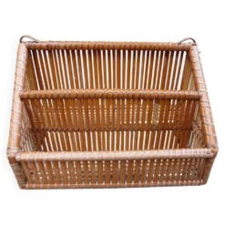 Etagère en bambou années 70 ou porte courrier