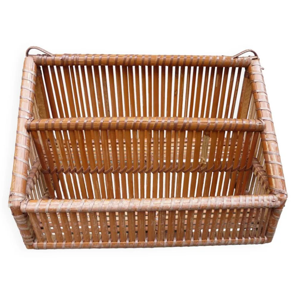 Etagère en bambou années 70 ou porte courrier