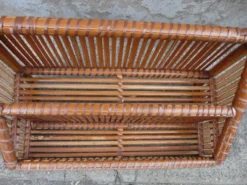 Etagère en bambou années 70 ou porte courrier