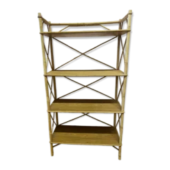 Etagère en rotin 4 plateaux, excellent état.