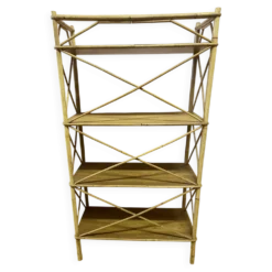Etagère en rotin 4 plateaux, excellent état.