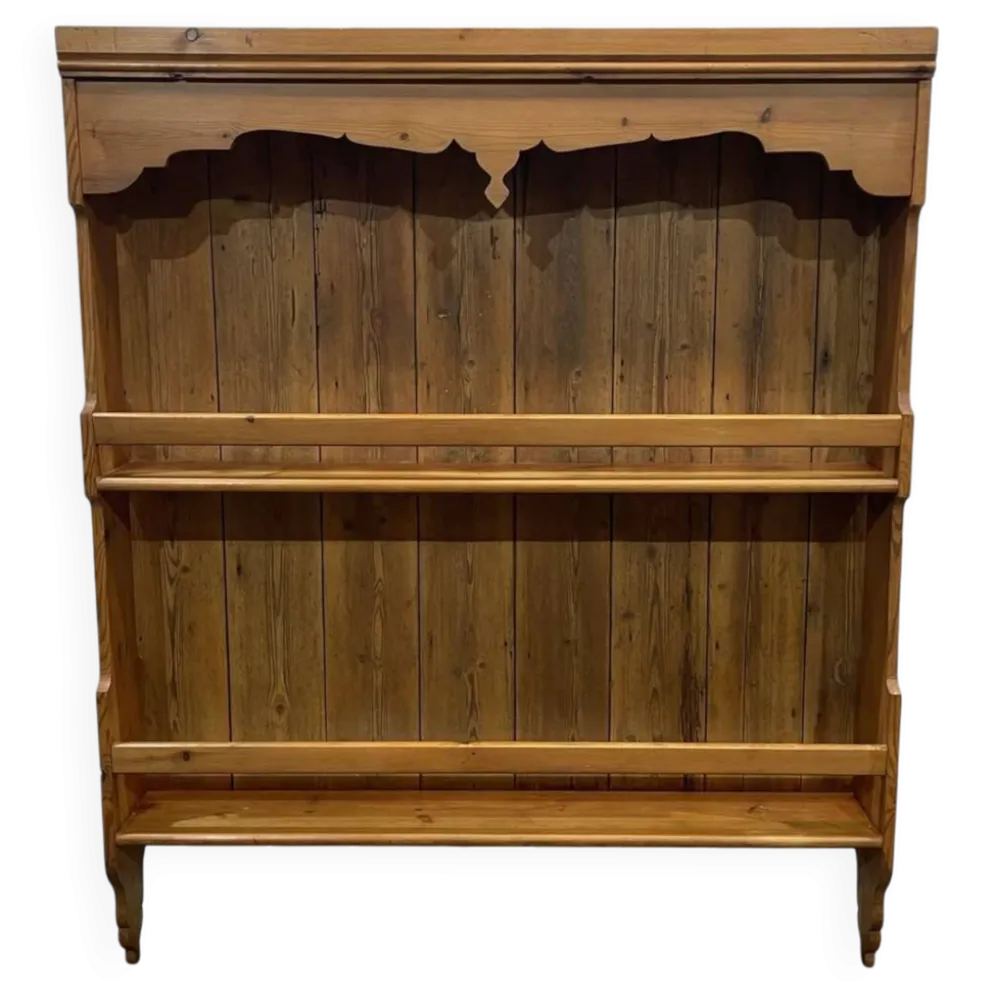 Etagère en sapin anglaise des années 1930
