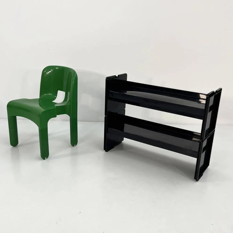 Etagère modulable Jeep noire par De Pas, D'Urbino & Lomazzi pour BBB, 1970
