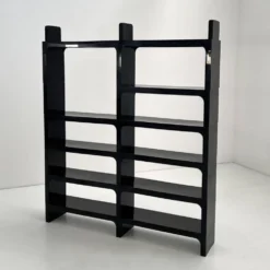 Etagère modulable noire par Olaf Von Bohr pour Kartell, 1970