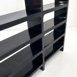 Etagère modulable noire par Olaf Von Bohr pour Kartell, 1970