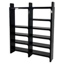 Etagère modulable noire par Olaf Von Bohr pour Kartell, 1970