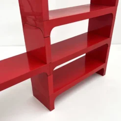 Etagère modulable rouge par Olaf Von Bohr pour Kartell, 1970